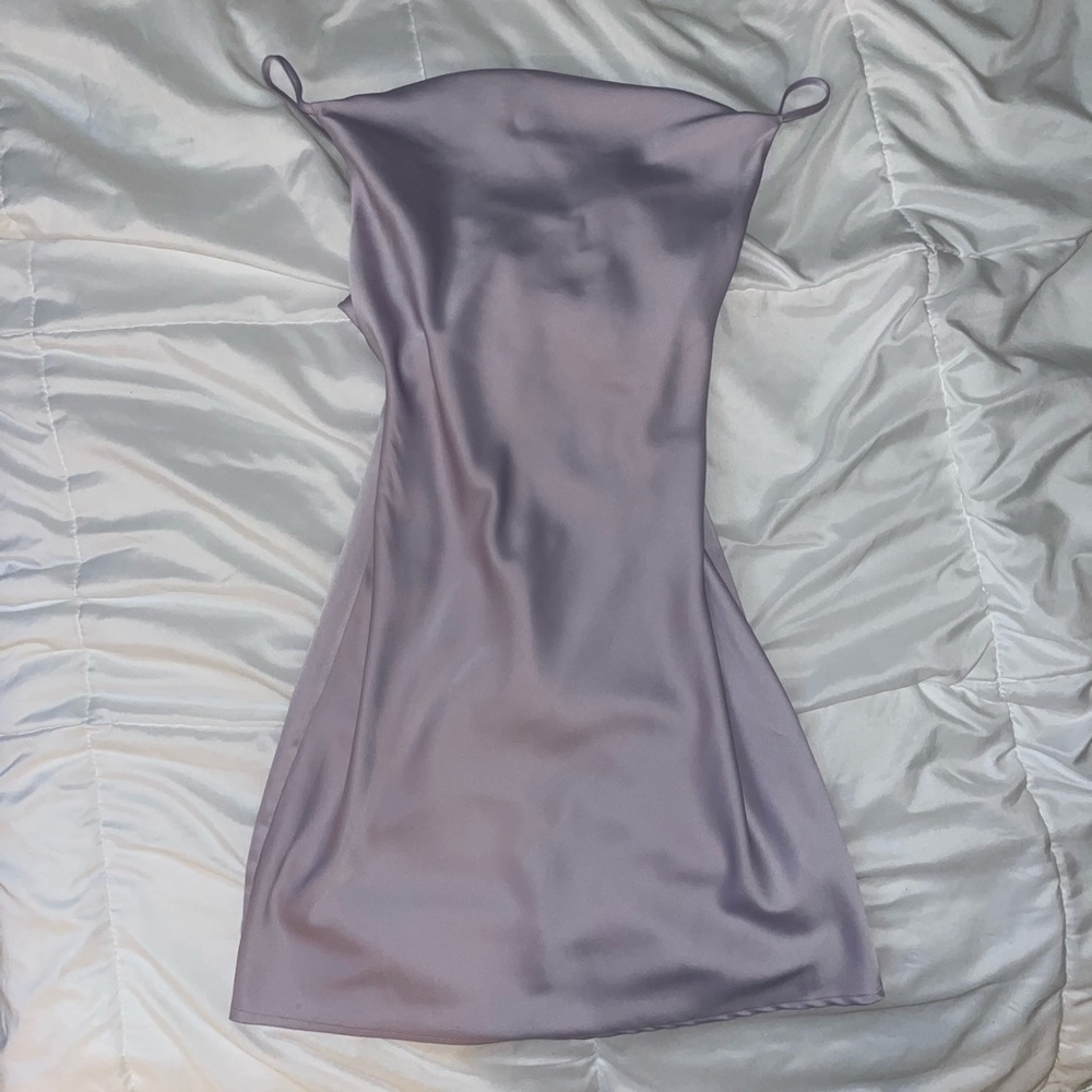 Urban Outfitters Purple Lilac Satin Mini Dress